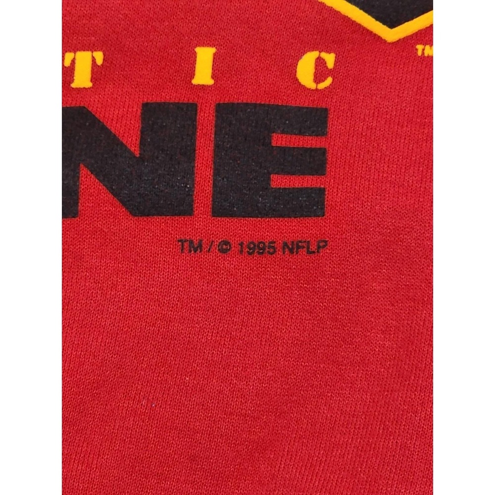 1995 Russell Athletic Kansas City Chiefs Pull Over Sweater Size Large Vintage - Picture 9 of 12